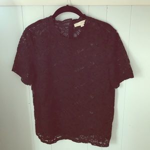 Black lace blouse